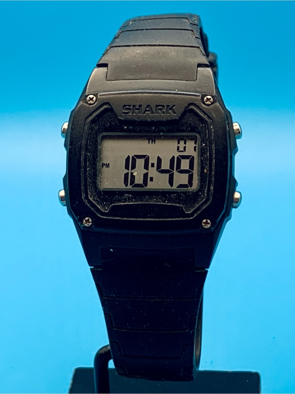 FREESTYLE SHARK 101812 Men’s Digital Wristwatch Backlight Chrono Works New Batt